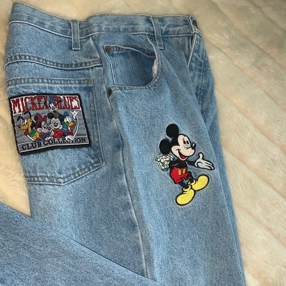 Baggy Jeans Zara Mickey Jeans MICKEY MOUSE © DISNEY TWILL BAGGY